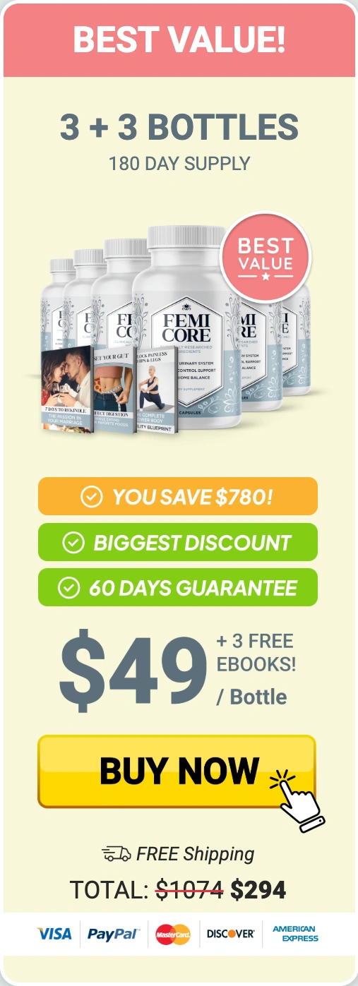 FemiCore 6 bottles